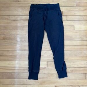 Diesel Mens Jogger Sweatpants Washed Black Cotton Tapered Cuffs Size S RN93243
